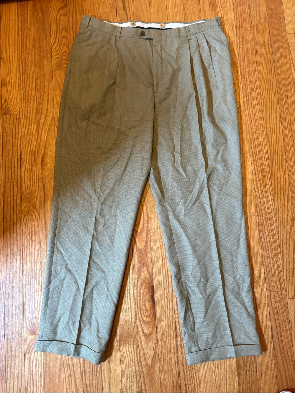 Dior Tan Pleated Chinos